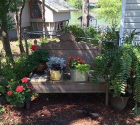 Outdoor Bench From a Twin Bed Frame