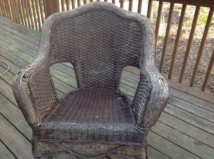 Should I repair or recover the arms of these wicker chairs? | Hometalk