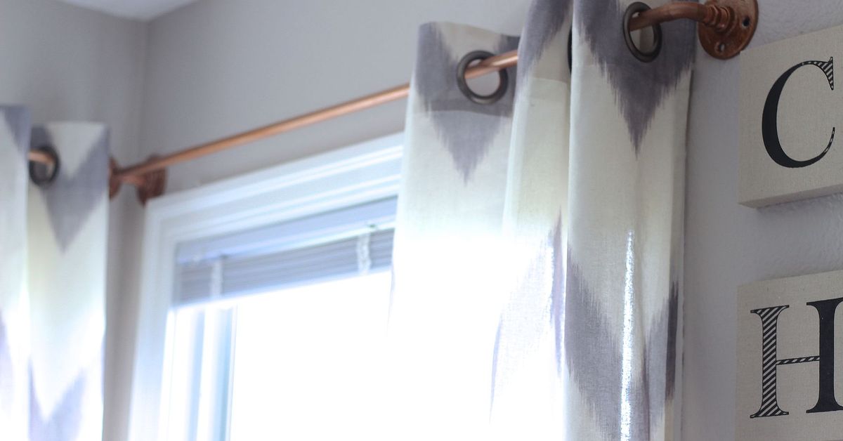 Diy Copper Curtain Rods That Wont Break The Bank Hometalk