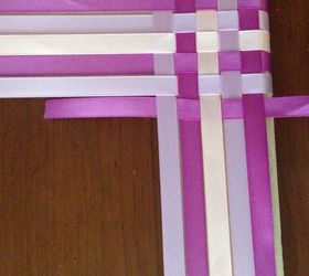 woven ribbon frame diy, crafts, how to