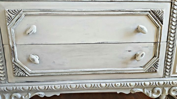 plain old brown jacobean buffet to beautiful buffet