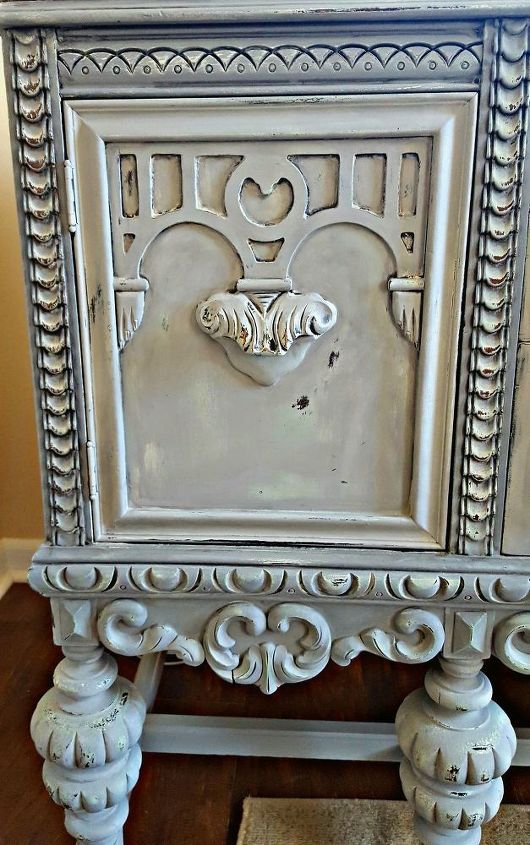 plain old brown jacobean buffet to beautiful buffet