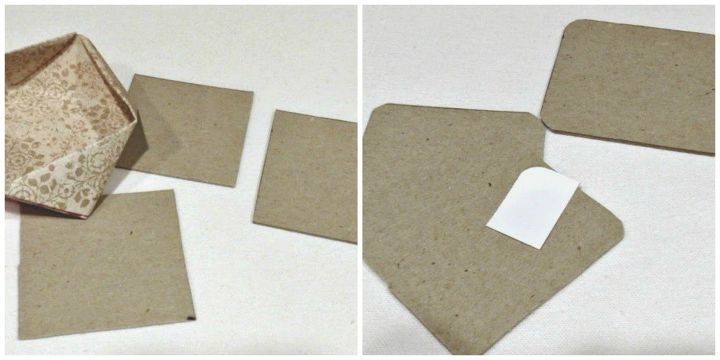 tutorial de caixa torcida quadrada de origami com tampa