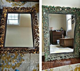gold mirror to work of art, crafts, wall decor