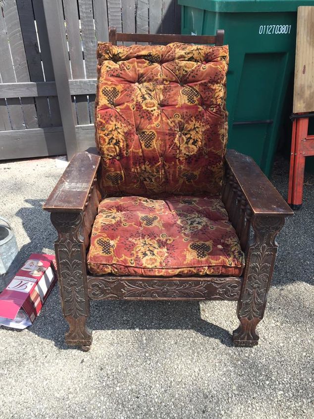q looking for any history on a piece like this , furniture id, painted furniture, reupholster