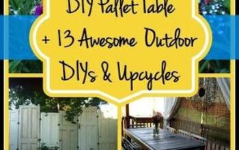 DIY Pallet Table + 13 Easy Outdoor DIY Projects & Upcycles