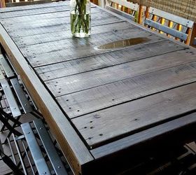 diy pallet table 13 easy outdoor diy projects upcycles, diy, outdoor furniture, outdoor living, pallet, woodworking projects