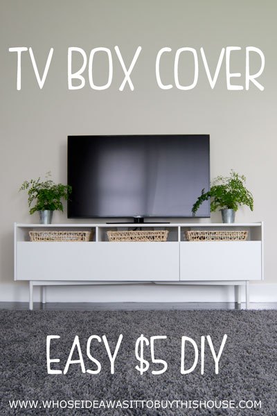 diy tv box cover, crafts, living room ideas