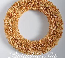 faux succulent pistachio nut wreath, crafts, wreaths