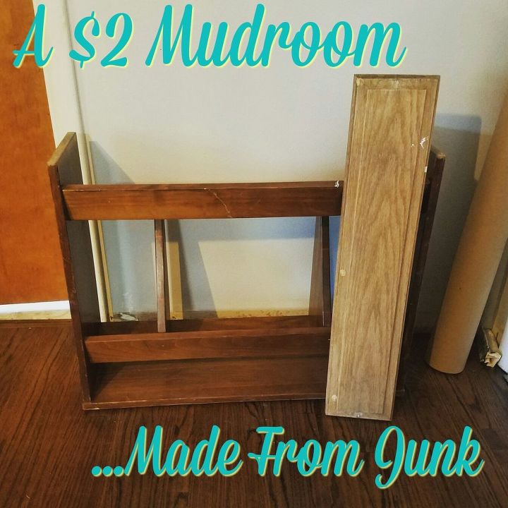 a 2 mudroom made from junk, diy, foyer, home maintenance repairs, repurposing upcycling