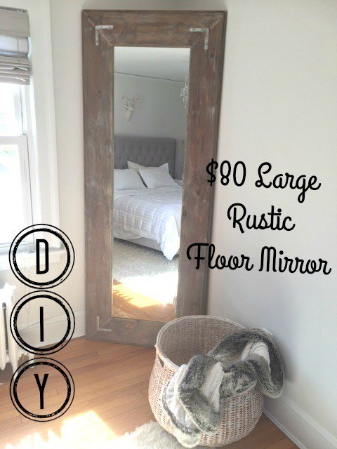 diy large leaning floor mirror, diy, wall decor, woodworking projects