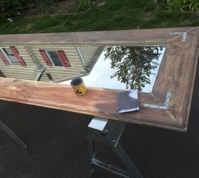diy large leaning floor mirror, diy, wall decor, woodworking projects