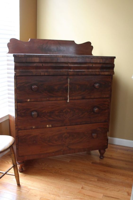 early 1800 s antique dresser, painted furniture