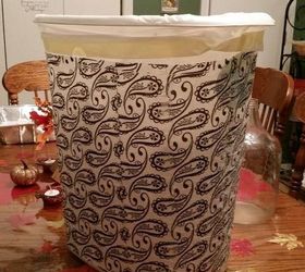 pretty kitchen trash can, crafts, decoupage