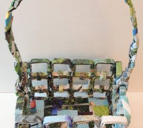 upcycled magazine basket, crafts, go green, how to