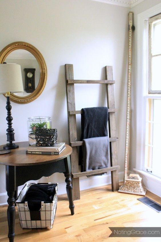make a diy blanket ladder in a weekend, diy, living room ideas, woodworking projects