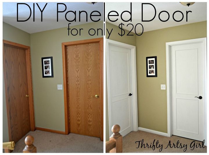 Interior Door Makeover DIY Idea