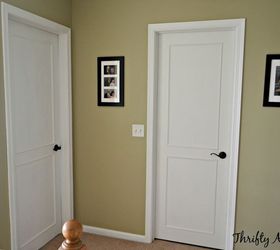 Hollow Core Bore to a Beautiful Updated Door: DIY Slab Door Makeover