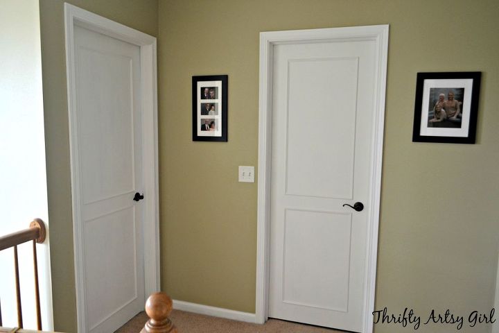hollow core bore to a beautiful updated door diy slab door makeover, doors, how to, painting