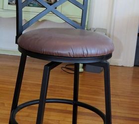 counter stools, chalk paint, painted furniture, reupholster