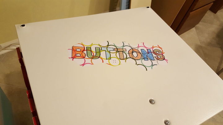 repurposed heavy metal drawers