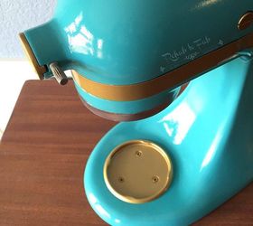 a little glitz glam for this boring white kitchenaid mixer, crafts, how to