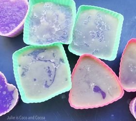 gem stone soap, crafts, how to