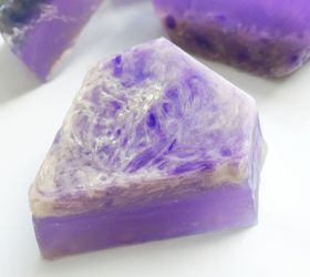 gem stone soap, crafts, how to