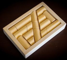 wood dowel puzzle advanced version, crafts, woodworking projects
