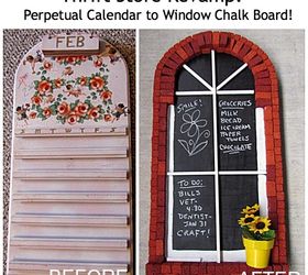 easy to make brick window chalkboard, chalkboard paint, crafts, repurposing upcycling, wall decor