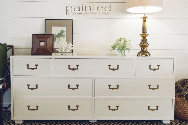 painted henredon dresser, painted furniture