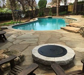 Natural Stone Poolside Patio & Outdoor Living Area. (Drone Edition)