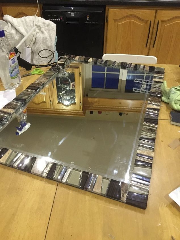 bathroom mirror update