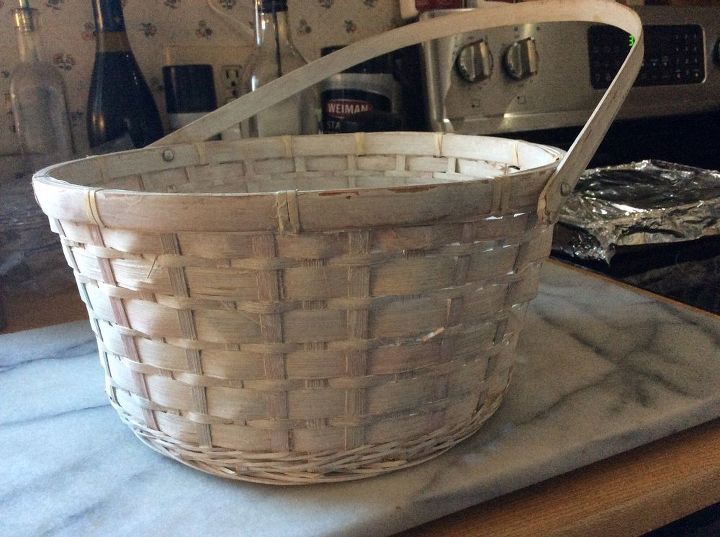 refreshed basket, crafts, decoupage