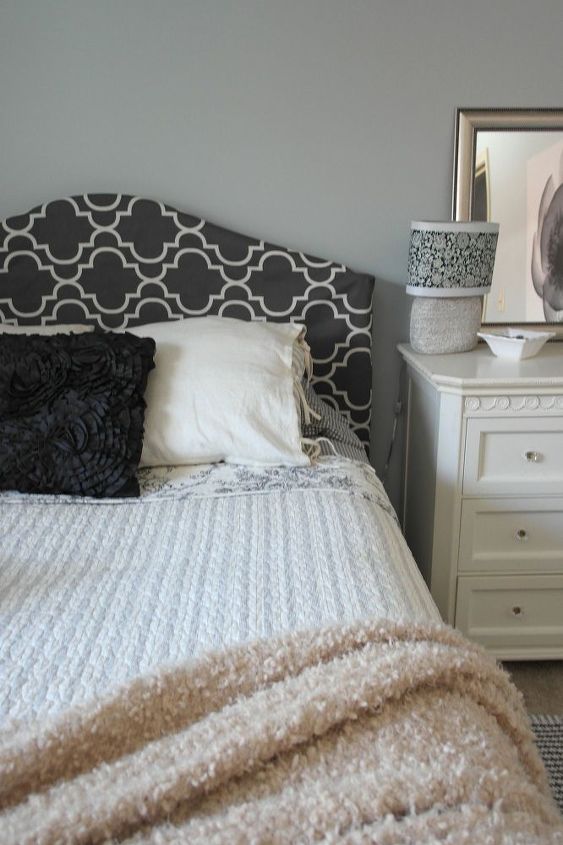 the 12 most brilliant uses people came up with for shower curtains, Reupholster your ugly headboard for cheap