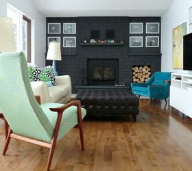 12 simple tricks to amp up the light for your dark fireplace, Paint a strong contrast color