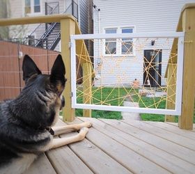 diy a super hip dog gate, diy, pets, pets animals, woodworking projects