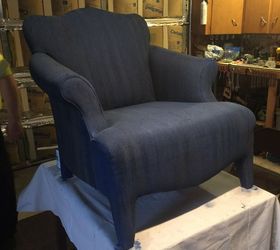painted upholstered chair, painted furniture, reupholster, 1st coat