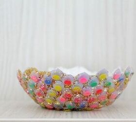 google eyes bowl tutorial, crafts, decoupage, how to