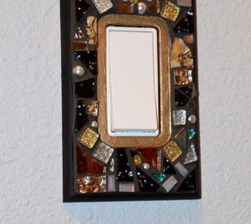 want to bling up you wall a bit how bout switch plate covers , crafts, wall decor
