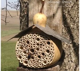 bee bug house gourd diy, crafts, gardening, outdoor living