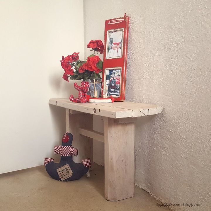 making a pallet side table for an awkward space, diy, painted furniture, pallet, woodworking projects