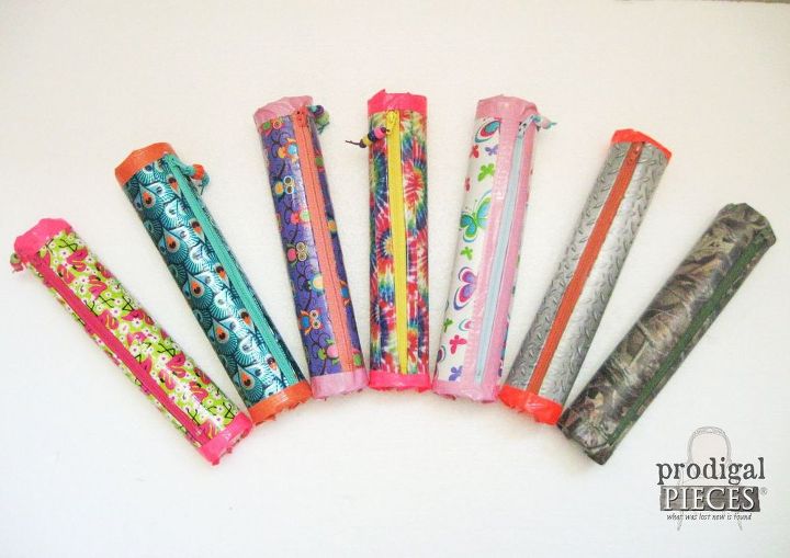 s 13 duct tape hacks every homeowner should know, crafts, furniture repair, repurposing upcycling, You can cover TP tubes to make pencil cases