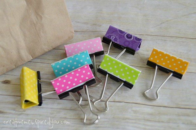 s 13 duct tape hacks every homeowner should know, crafts, furniture repair, repurposing upcycling, You can decorate binder clips for fun storage