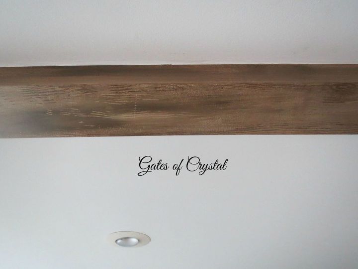 faux rustic wood and beams, home decor, home maintenance repairs