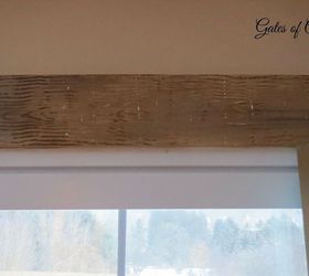 faux rustic wood and beams, home decor, home maintenance repairs