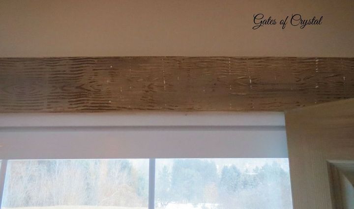 faux rustic wood and beams, home decor, home maintenance repairs