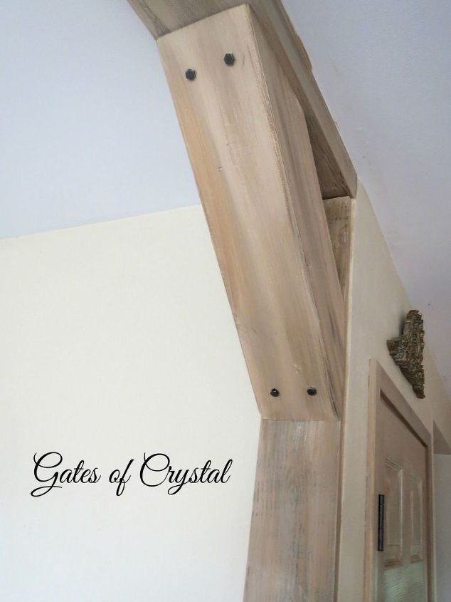 faux rustic wood and beams, home decor, home maintenance repairs