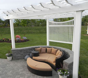 s 11 updates to let your husband know you want before mother s day, home improvement, home maintenance repairs, seasonal holiday decor, A simple pergola for relaxing outside