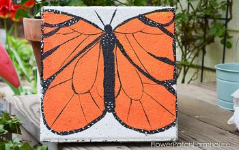 Paint a Monarch Cement Stepping Stone